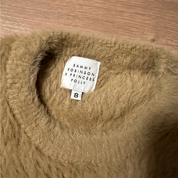 Sammy Robinson x Princess Polly faux fur crew neck sweater - Picture 2 of 4